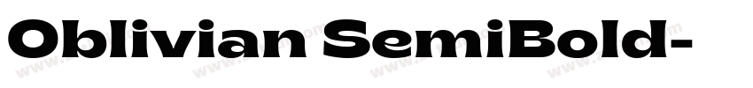 Oblivian SemiBold字体转换 Oblivian SemiBold字体转换